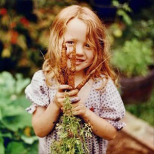 child gardening