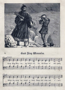 "Good King Wenceslas" illustrated in 1879 book by Henry Ramsden Bramley.