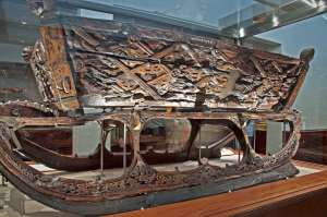 Ancient Viking sled found on the Osberg Viking ship.