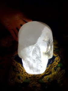 Max, one of the crystal skulls believed to be ancient and authentic.