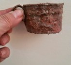 U.S. Civil War iron-alloy cup from Union camp near Fredericksburg, VA known to soldiers as “Camp Misery.” 