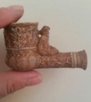 Civil War-era smoking pipe from “Camp Misery.” 