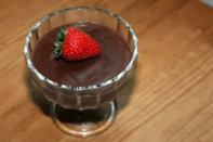chocolate pudding strawberry