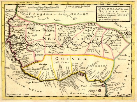 Negroland and Guinea with European Settlements_H. Moll